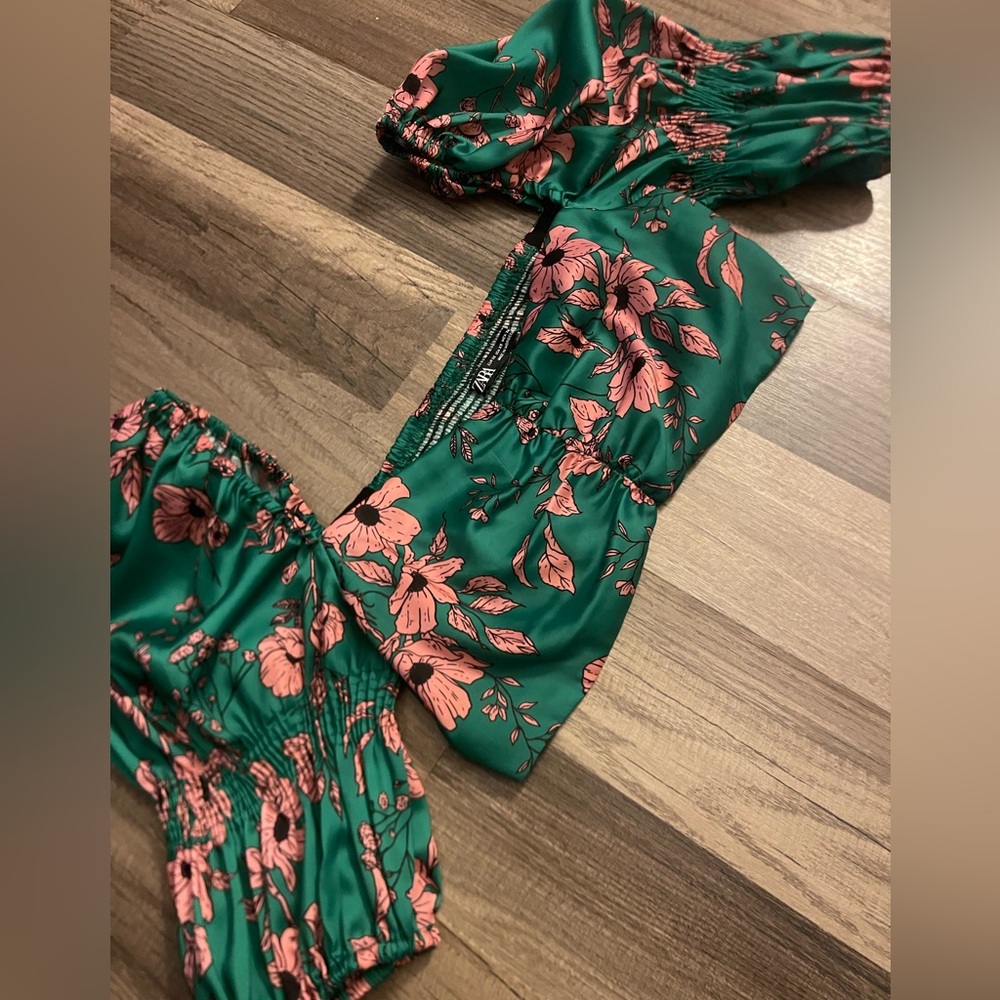 Zara cropped blouse